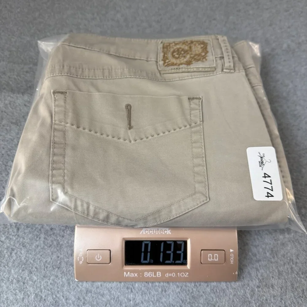 Christopher Blue Womens Cropped Khaki Tan Pants Classic Casual Capri Size 10 - Picture 14 of 15